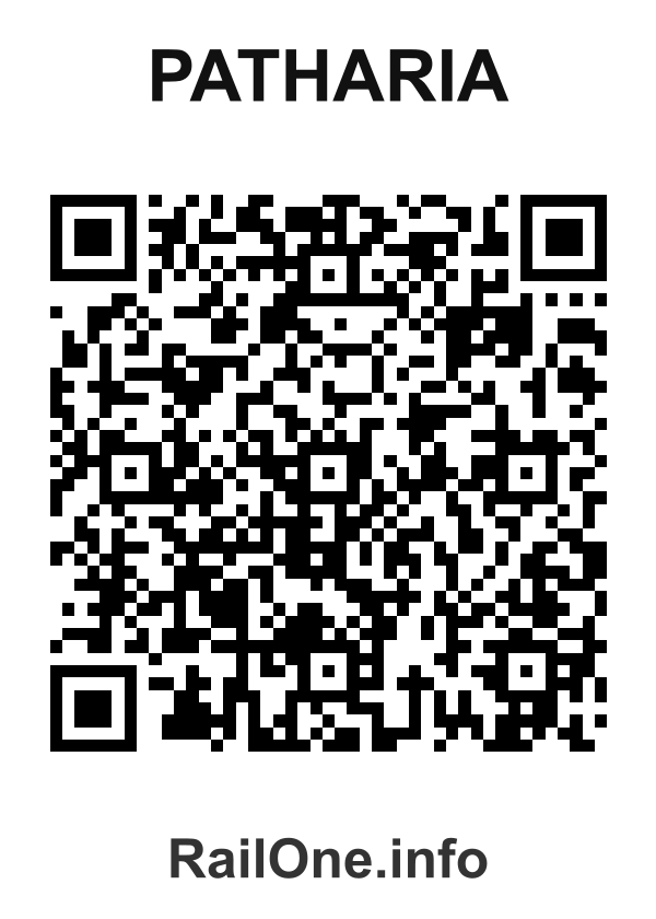 RailOne QR Code for Patharia station