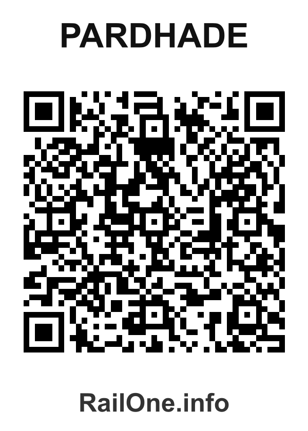 RailOne QR Code for Pardhade station