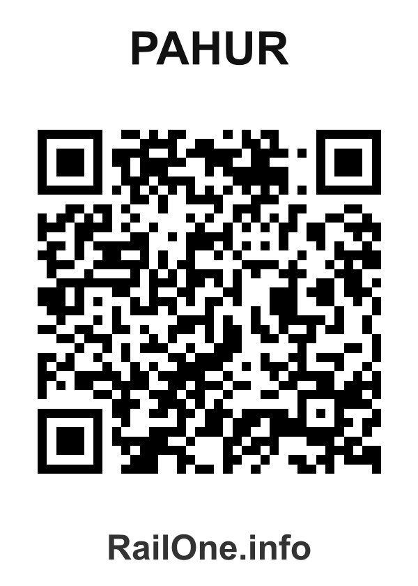 RailOne QR Code for Pahur station