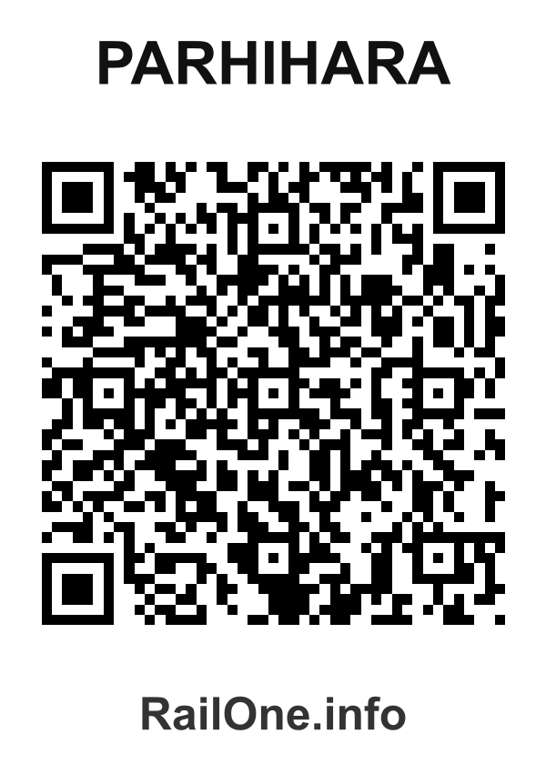 RailOne QR Code for Parhihara station