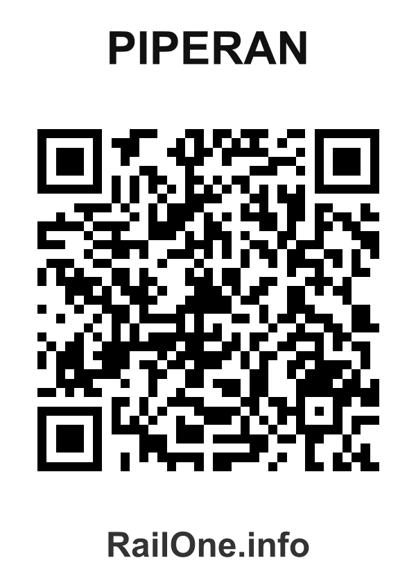 RailOne QR Code for Piperan station