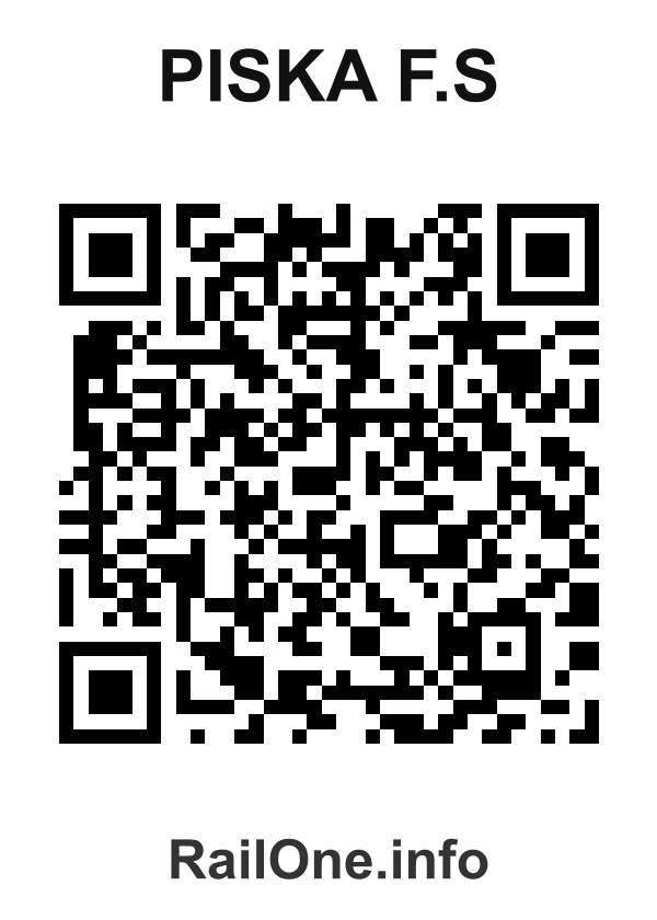 RailOne QR Code for Piska F.s station