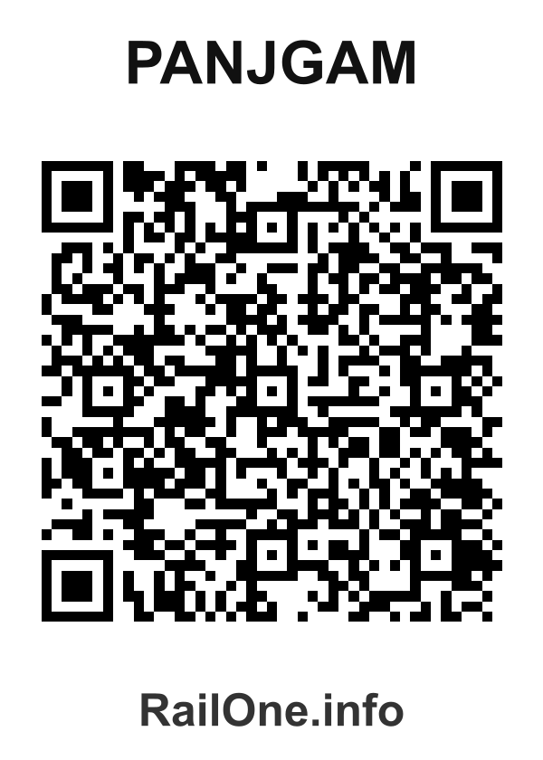 RailOne QR Code for Panjgam station
