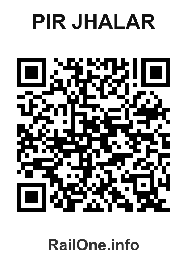 RailOne QR Code for Pir Jhalar station