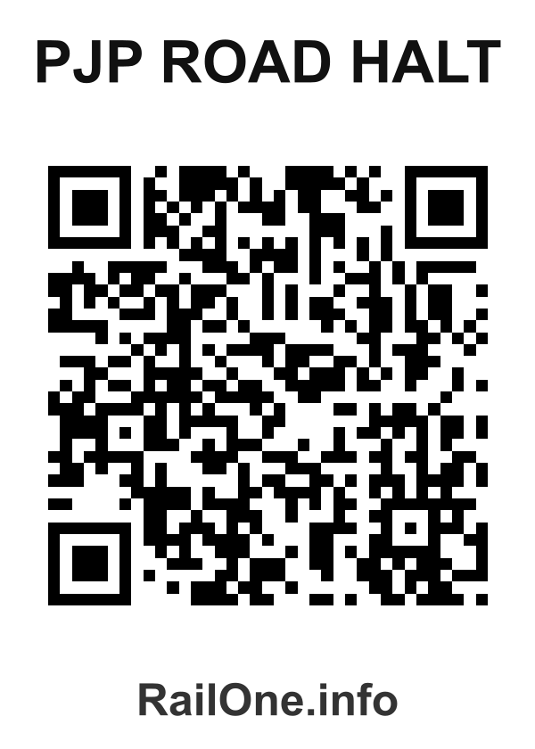 RailOne QR Code for Pjp Road Halt station