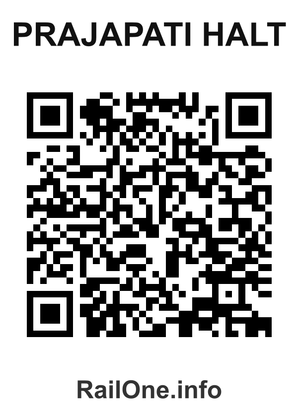 RailOne QR Code for Prajapati Halt station