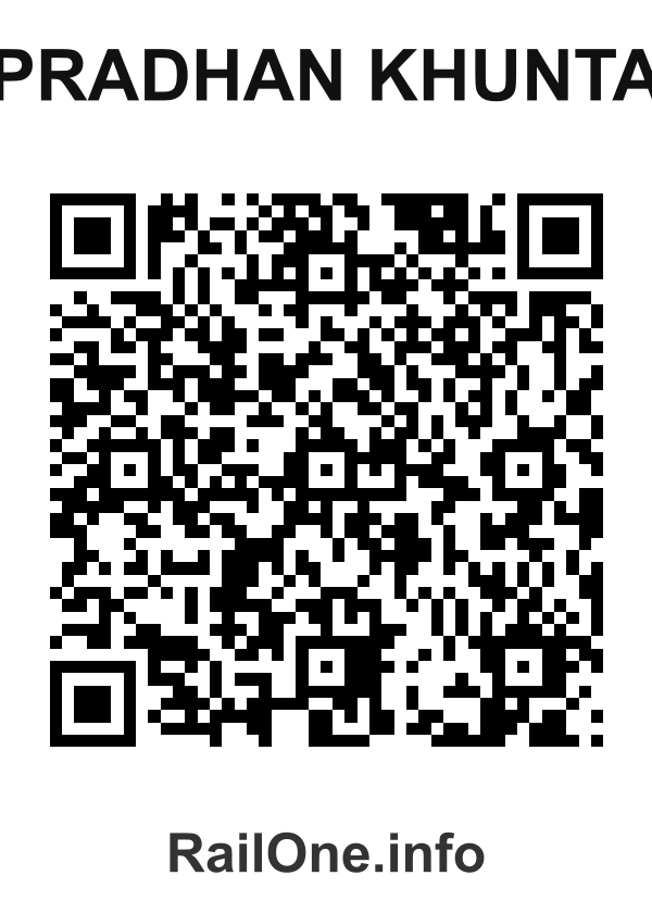 RailOne QR Code for Pradhan Khunta station