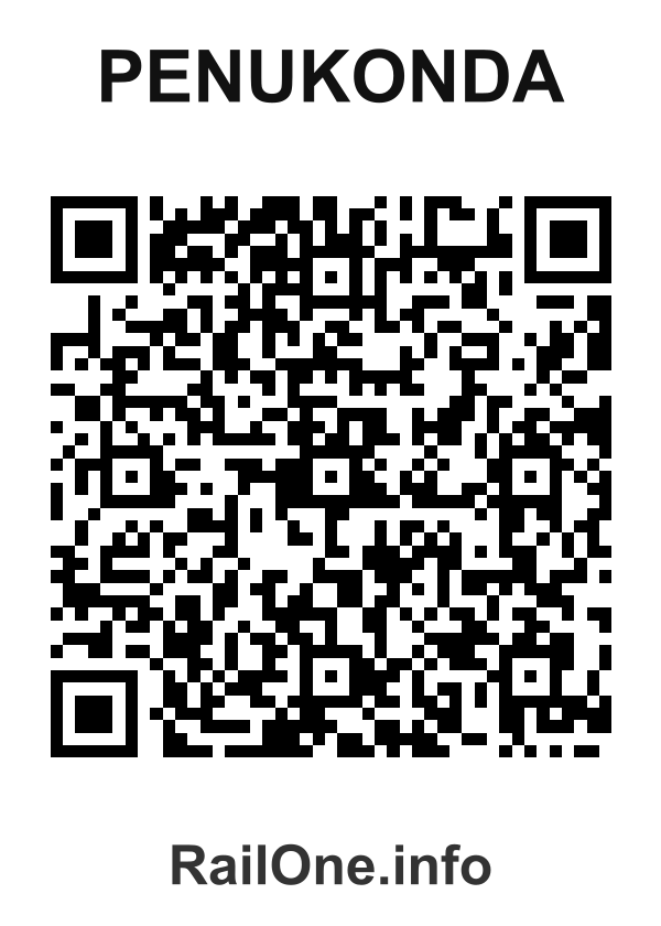 RailOne QR Code for Penukonda station