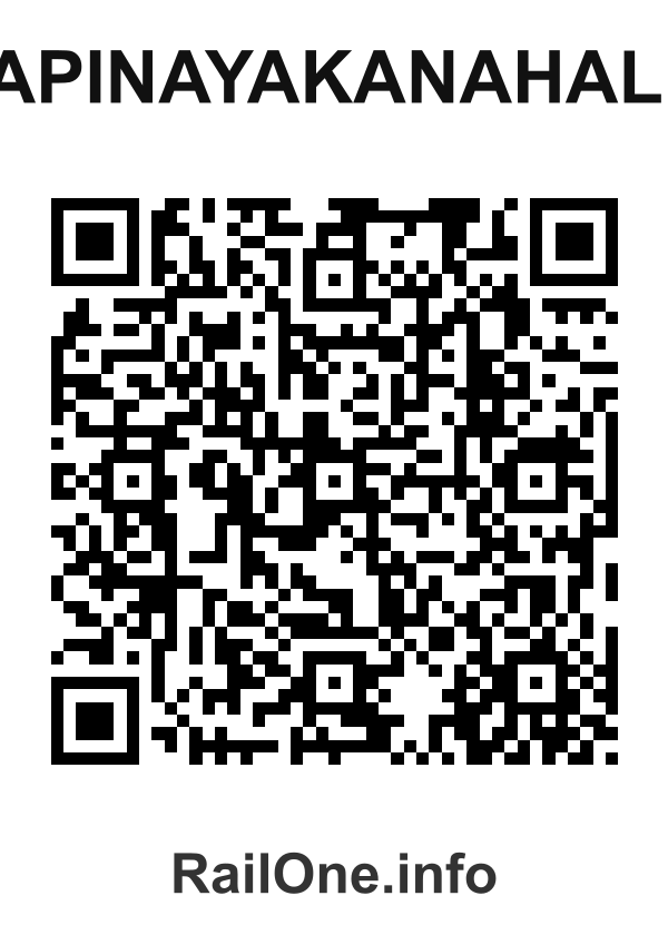 RailOne QR Code for Papinayakanahalli station