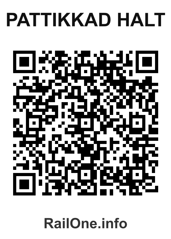 RailOne QR Code for Pattikkad Halt station