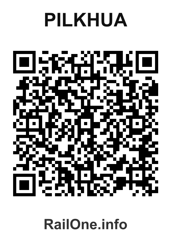 RailOne QR Code for Pilkhua station