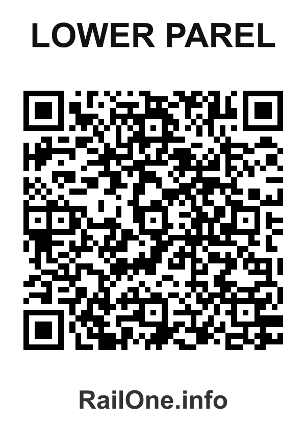 RailOne QR Code for Lower Parel station