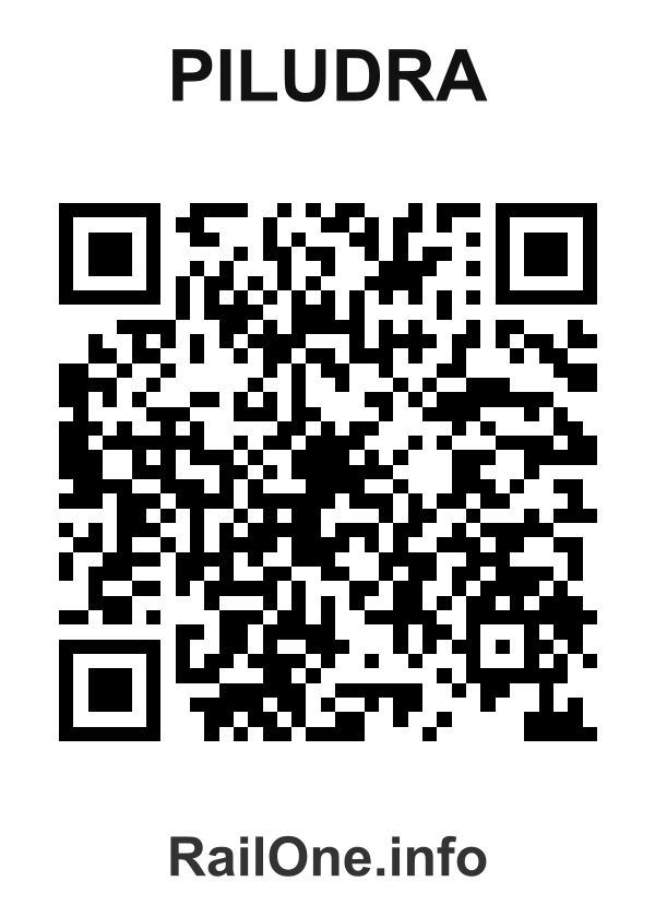 RailOne QR Code for Piludra station