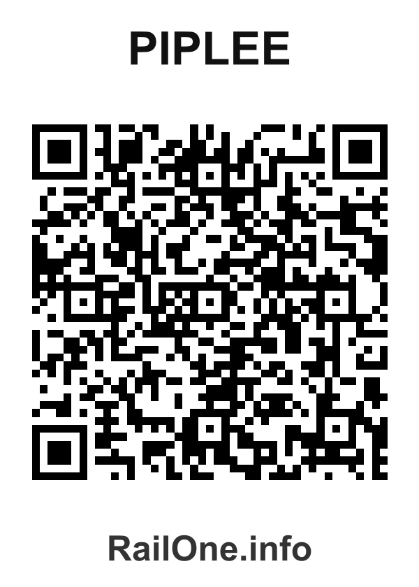 RailOne QR Code for Piplee station