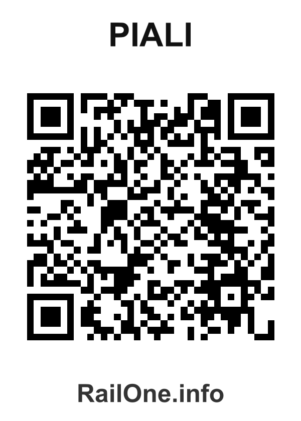 RailOne QR Code for Piali station
