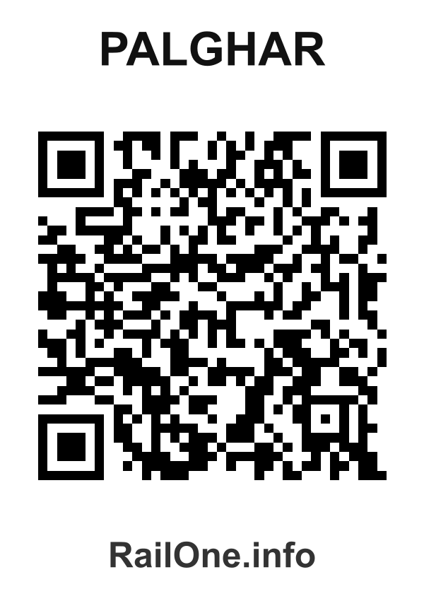RailOne QR Code for Palghar station