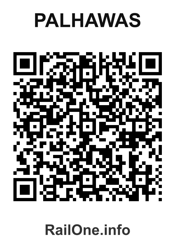 RailOne QR Code for Palhawas station