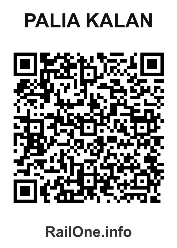 RailOne QR Code for Palia Kalan station