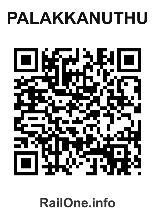 RailOne QR Code for Palakkanuthu station