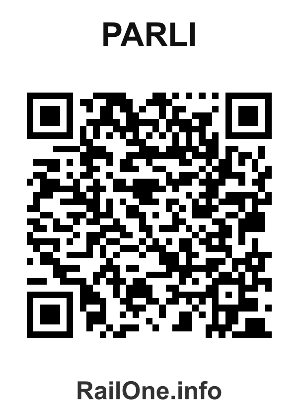 RailOne QR Code for Parli station