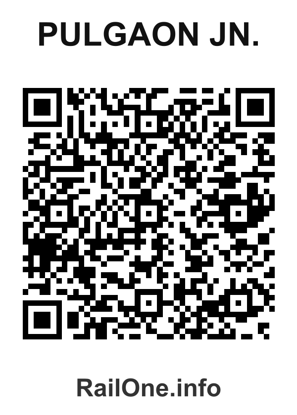 RailOne QR Code for Pulgaon Jn. station