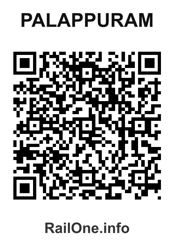 RailOne QR Code for Palappuram station