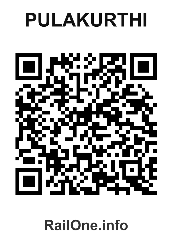 RailOne QR Code for Pulakurthi station