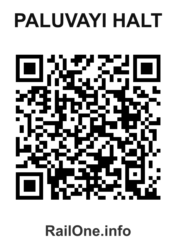 RailOne QR Code for Paluvayi Halt station