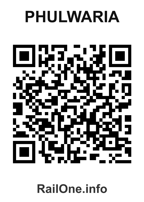RailOne QR Code for Phulwaria station