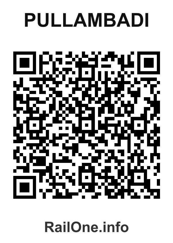 RailOne QR Code for Pullambadi station