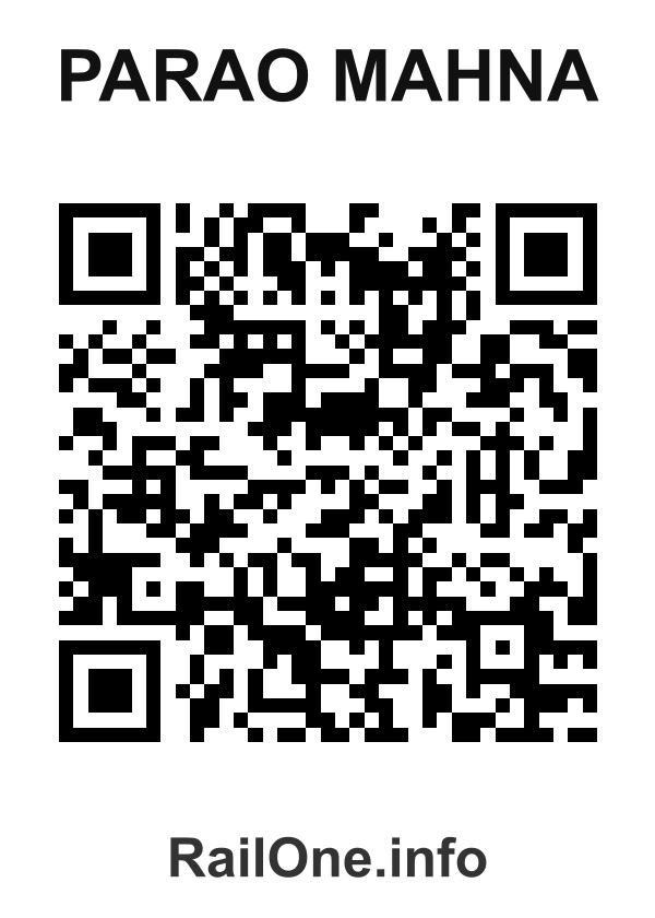 RailOne QR Code for Parao Mahna station