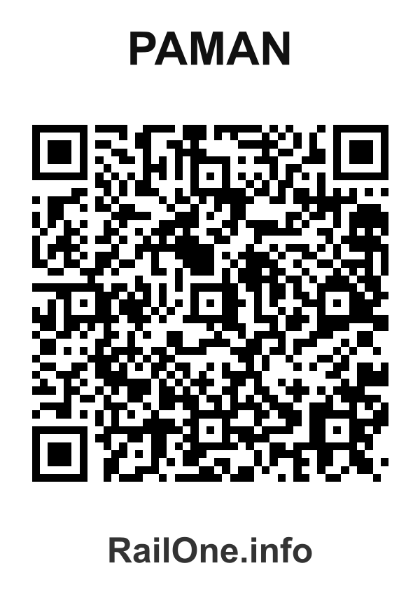RailOne QR Code for Paman station