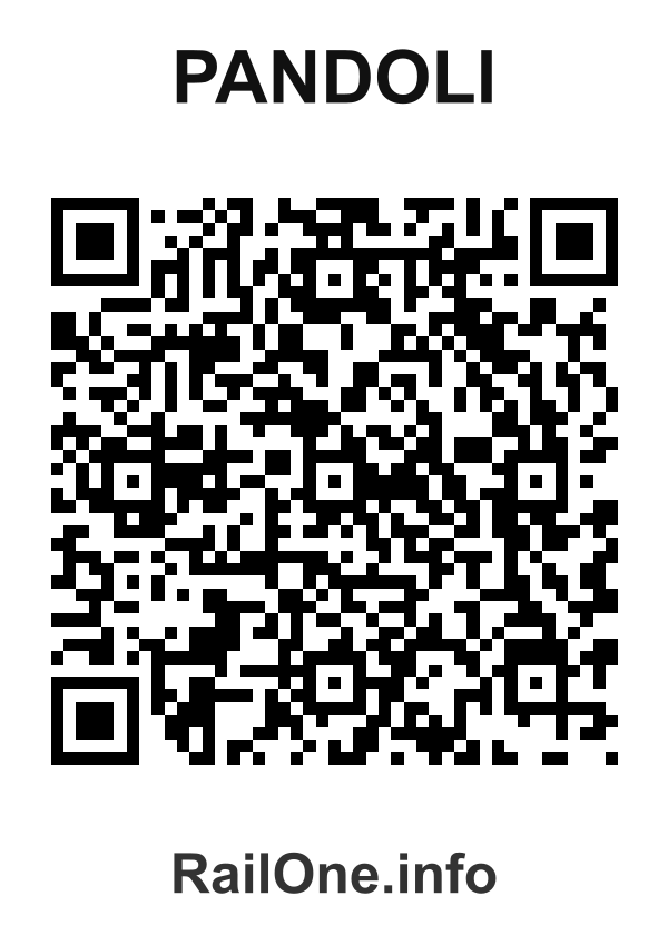 RailOne QR Code for Pandoli station