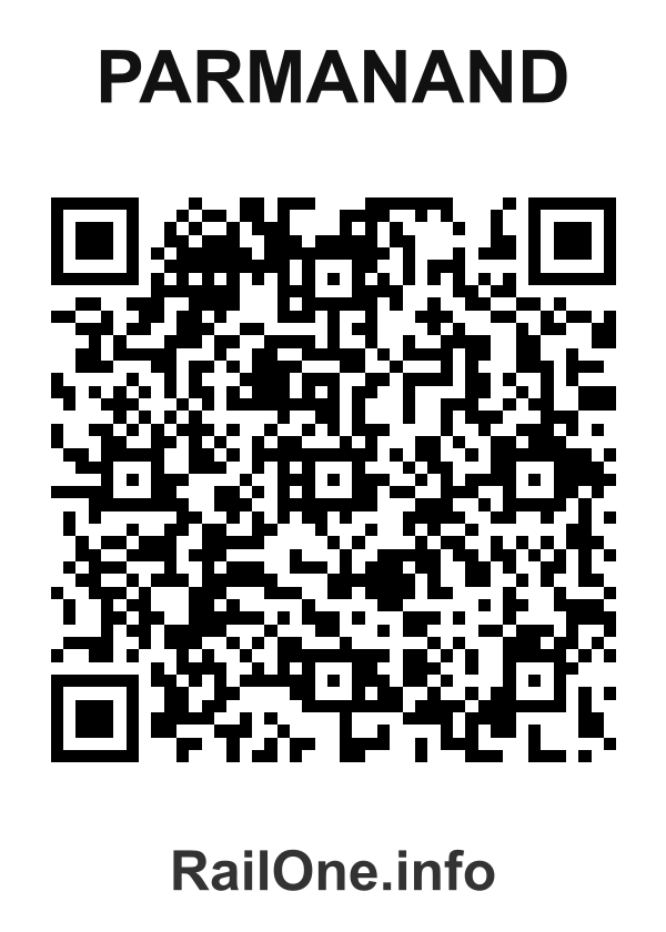 RailOne QR Code for Parmanand station