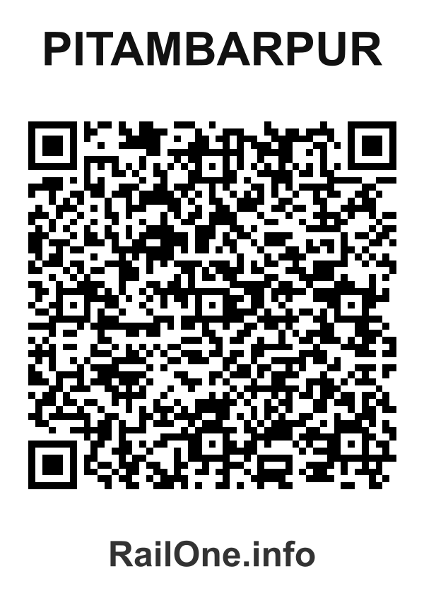 RailOne QR Code for Pitambarpur station