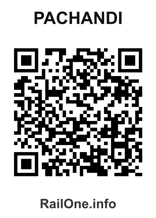 RailOne QR Code for Pachandi station