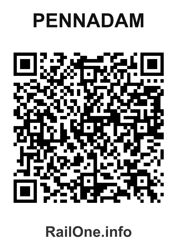 RailOne QR Code for Pennadam station