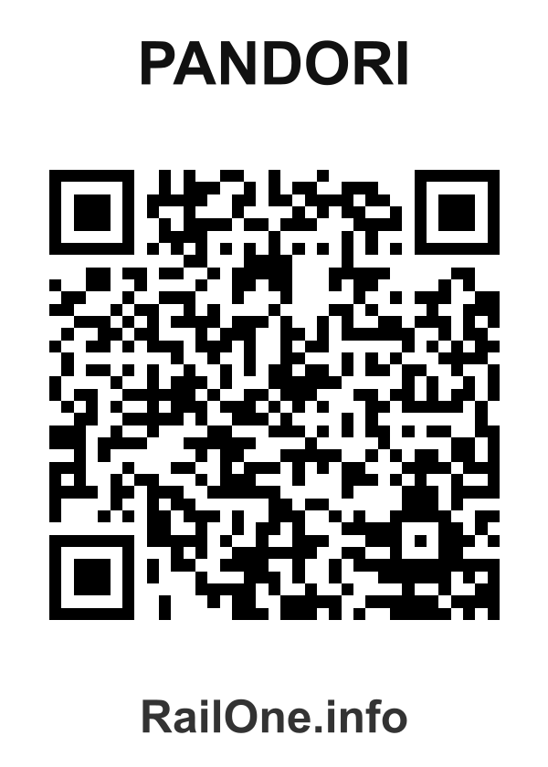 RailOne QR Code for Pandori station