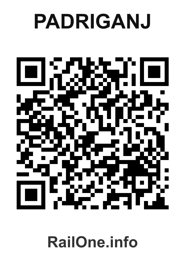 RailOne QR Code for Padriganj station