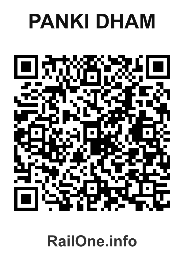 RailOne QR Code for Panki Dham station