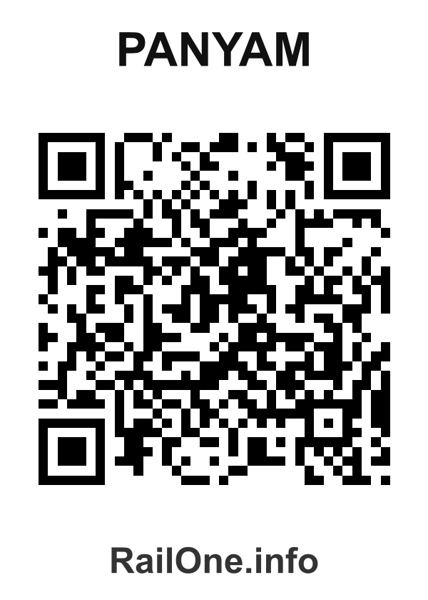 RailOne QR Code for Panyam station