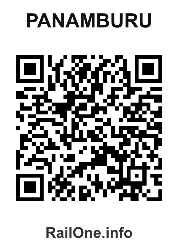 RailOne QR Code for Panamburu station