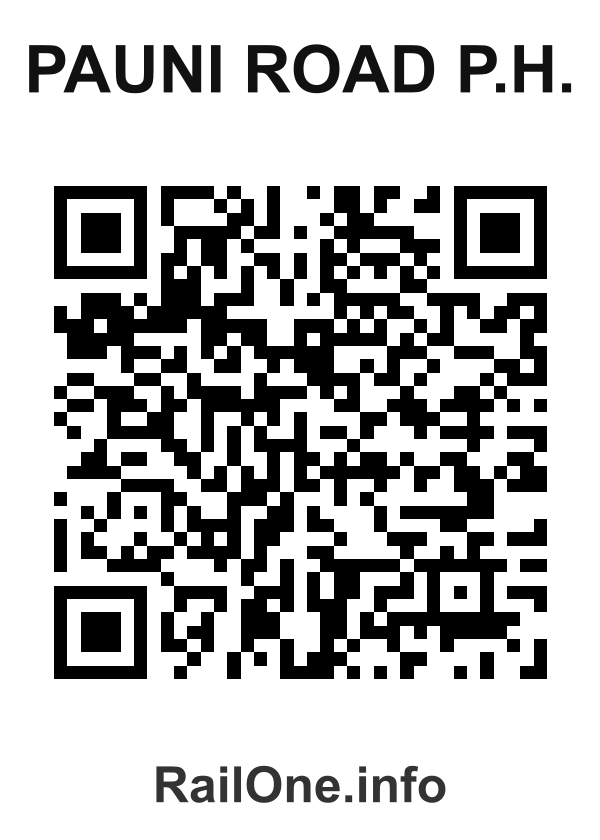 RailOne QR Code for Pauni Road P.h. station