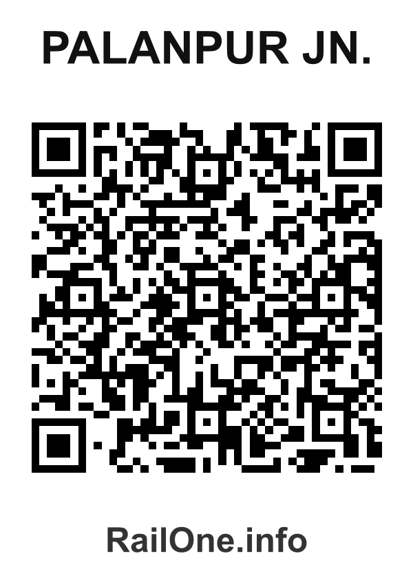 RailOne QR Code for Palanpur Jn. station