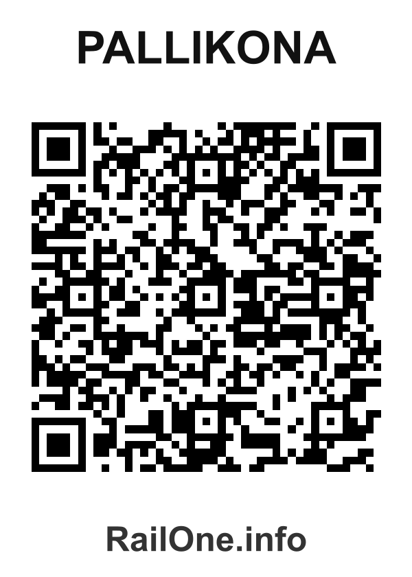 RailOne QR Code for Pallikona station