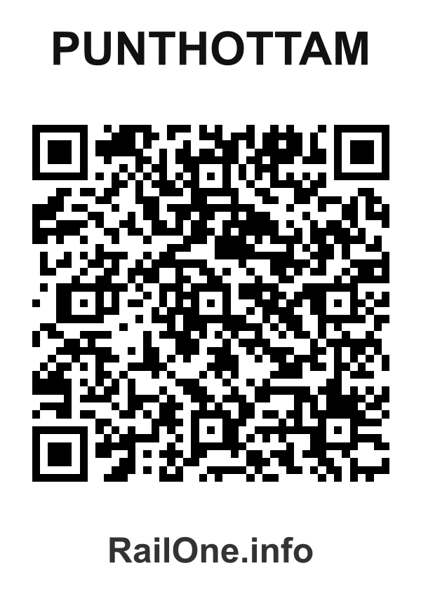 RailOne QR Code for Punthottam station