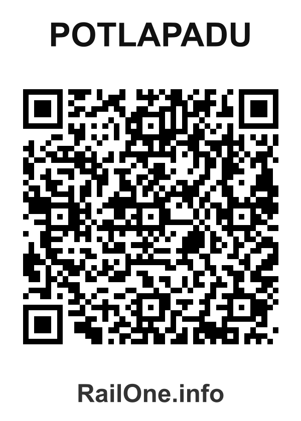 RailOne QR Code for Potlapadu station