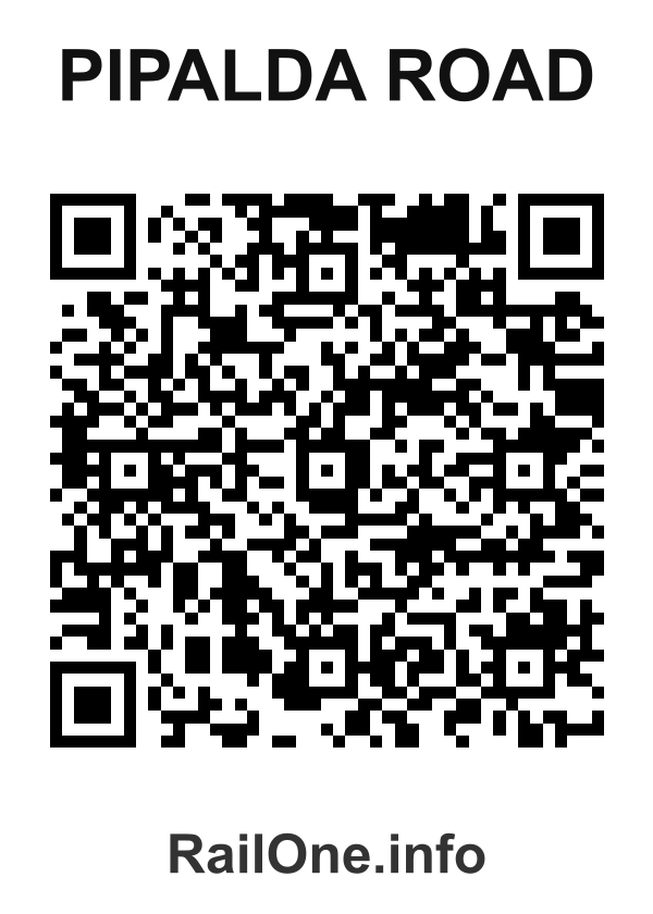 RailOne QR Code for Pipalda Road station