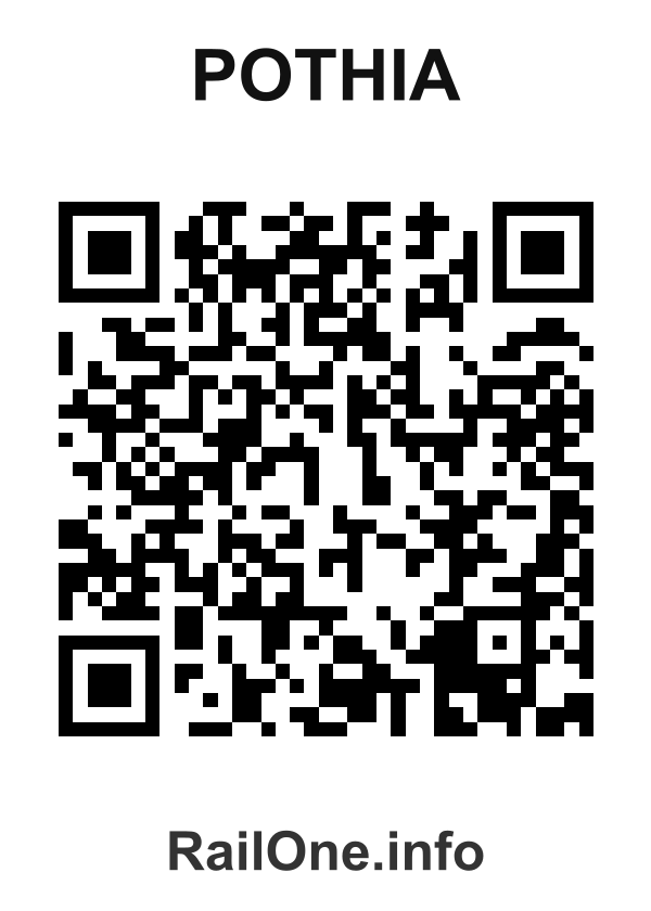RailOne QR Code for Pothia station