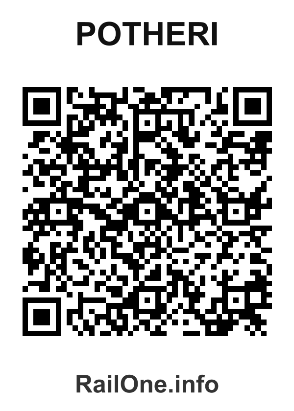 RailOne QR Code for Potheri station